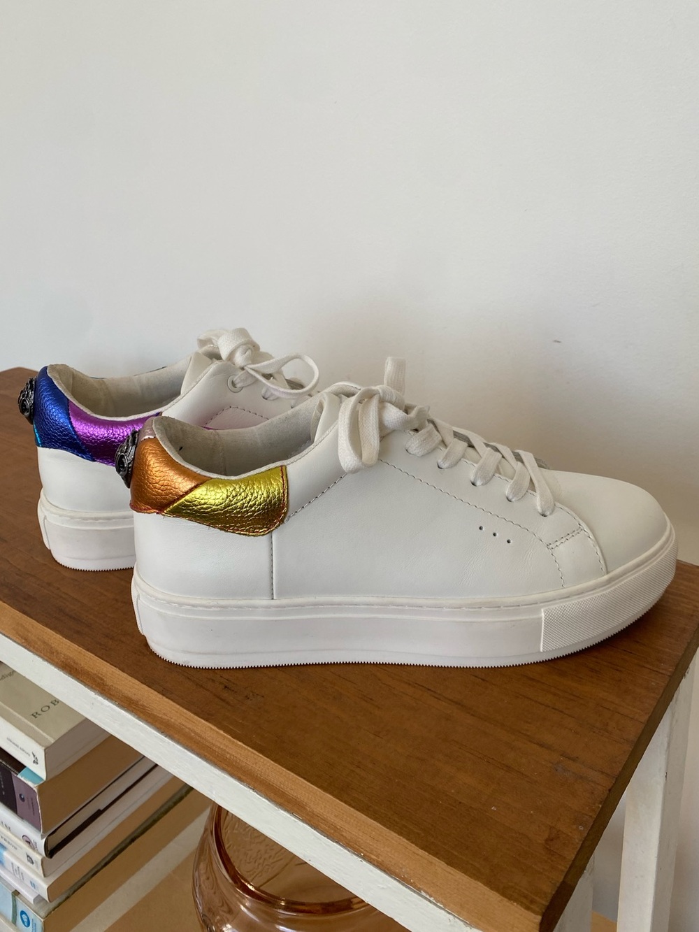 Kurt Geiger London Laney Eagle White
Rainbow Leather Platform Sneakers